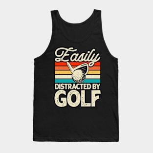 Easily Distracted By Golf T Shirt For Women Men T-Shirt Tank Top